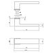 Intersteel Deurklink Amsterdam met minimalistische rozet in geborsteld RVS Intersteel Deurklink Amsterdam met minimalistische rozet in geborsteld RVS