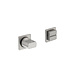Intersteel WC slot minimalistisch zelfklevend vierkant rozet geborsteld RVS Intersteel WC slot minimalistisch zelfklevend vierkant rozet geborsteld RVS