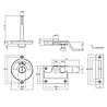 Intersteel WC-Slot hendel met bocht vrij/bezet mat nikkel Intersteel WC-Slot hendel met bocht vrij/bezet mat nikkel