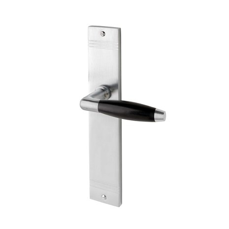 De Oude Deurklink Geveerde deurklink Retro mat nikkel op blind schild | De Oude Deurklink - retro jaren 30 deurbeslag