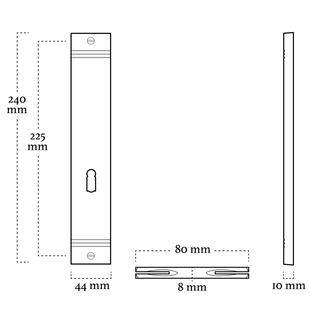 De Oude Deurklink Enkele klassiek blindschild sleutelgat glanzend nikkel De Oude Deurklink Enkele klassiek blindschild sleutelgat glanzend nikkel