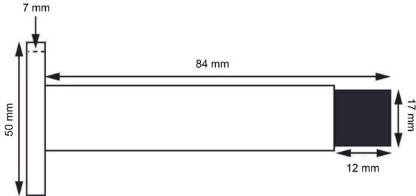 Dulimex Deurstopper op rozet voor wandmontage