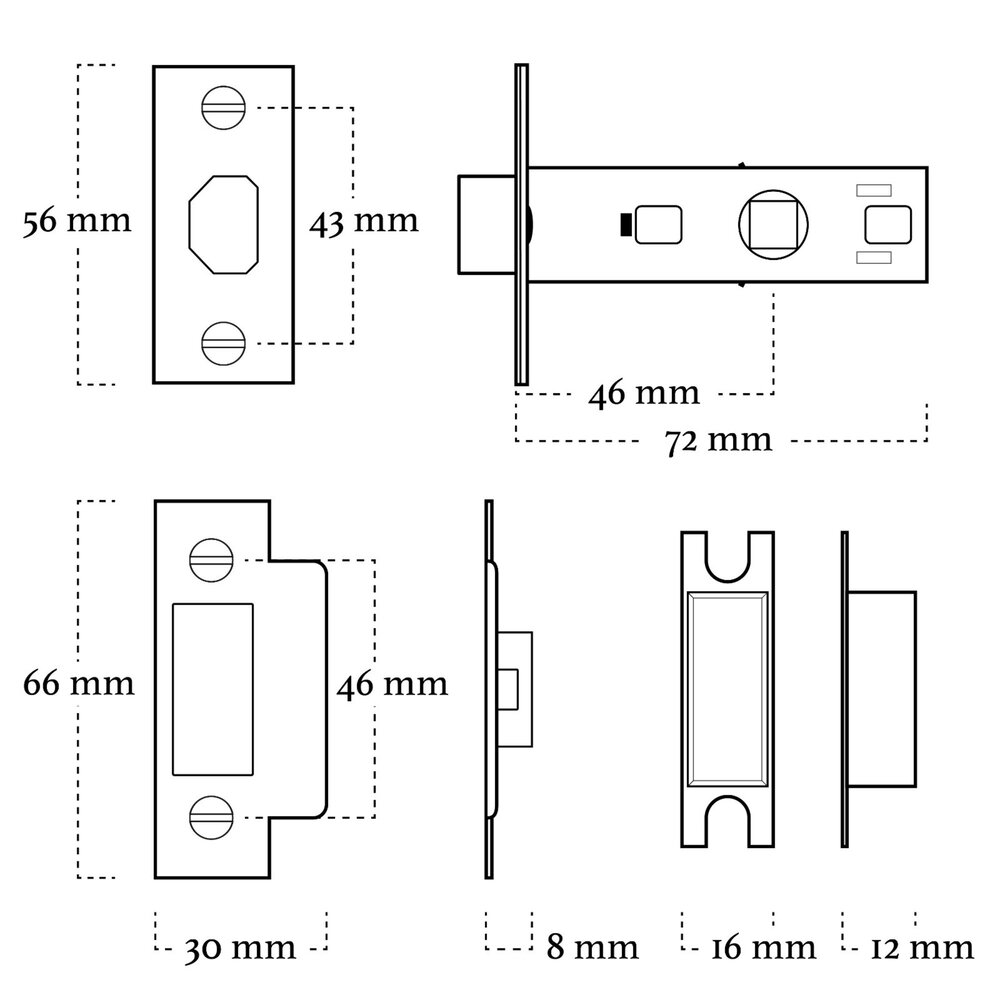 Mooi Deurbeslag Eenvoudig loopslot Mooi Deurbeslag Eenvoudig loopslot