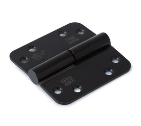 Dulimex Kogelstift paumelle ronde hoeken 89x89 mm SKG3 zwart Links Dulimex Kogelstift paumelle ronde hoeken 89x89 mm SKG3 zwart Links