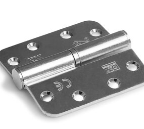 Dulimex Kogelstift paumelle ronde hoeken 89x89 mm SKG3 staal verzinkt Links Dulimex Kogelstift paumelle ronde hoeken 89x89 mm SKG3 staal verzinkt Links