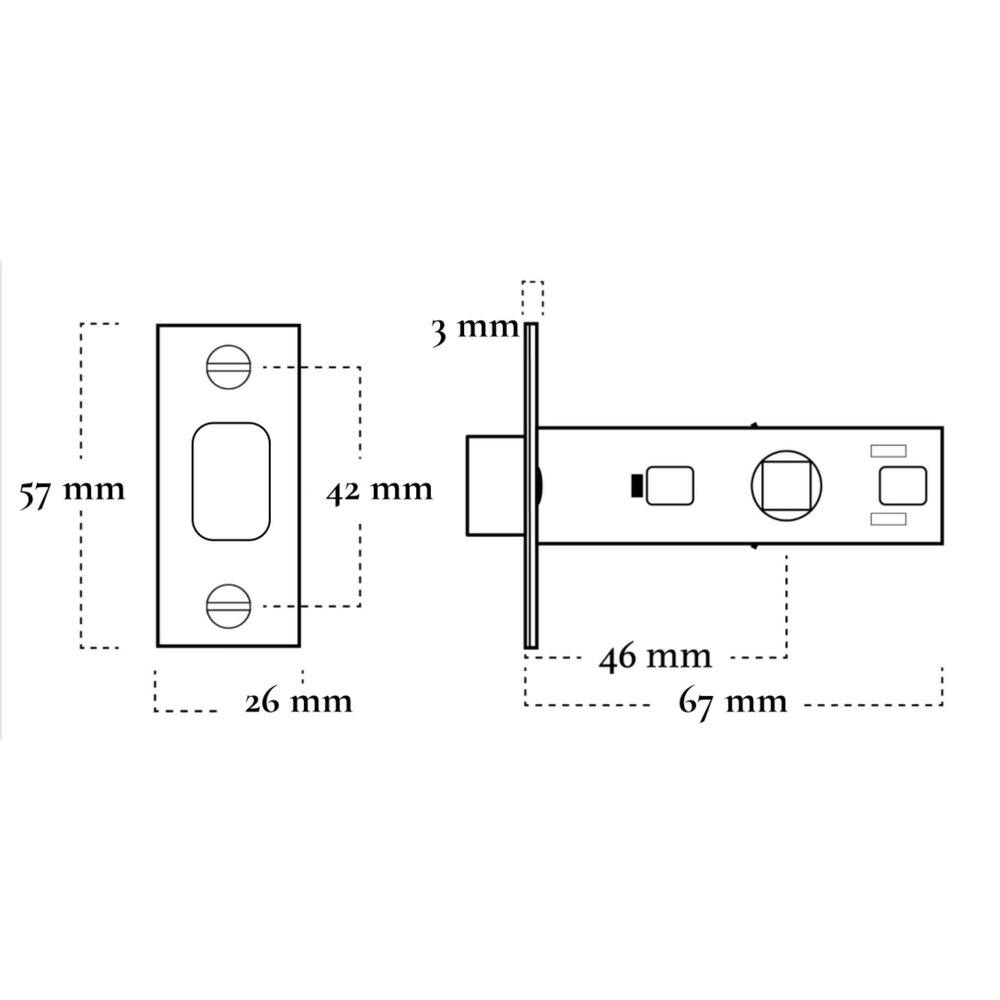 De Oude Deurklink WC insteekslot De Oude Deurklink WC insteekslot