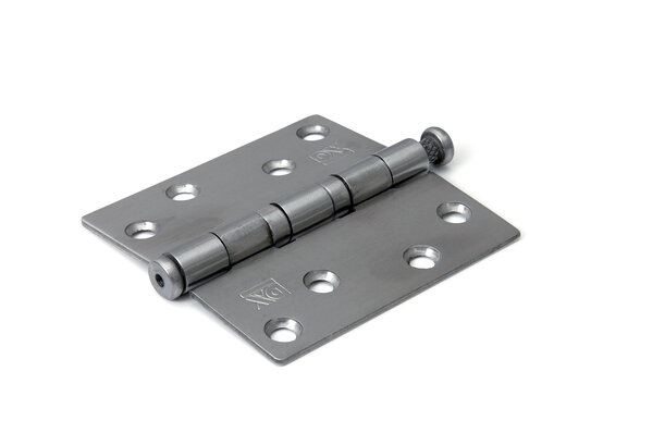Dulimex Kogellagerscharnier rechte hoeken 89x89mm RVS geborsteld tot 80 kilo - Dulimex Dulimex Kogellagerscharnier rechte hoeken 89x89mm RVS geborsteld tot 80 kilo - Dulimex