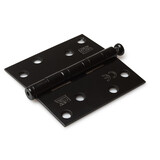 Dulimex Kogellagerscharnier rechte hoeken RVS zwart tot 80 kilo Dulimex Kogellagerscharnier rechte hoeken RVS zwart tot 80 kilo