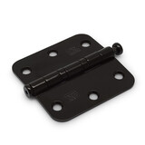 Dulimex Kogellagerscharnier ronde hoeken RVS zwart tot 40 kilo Dulimex Kogellagerscharnier ronde hoeken RVS zwart tot 40 kilo