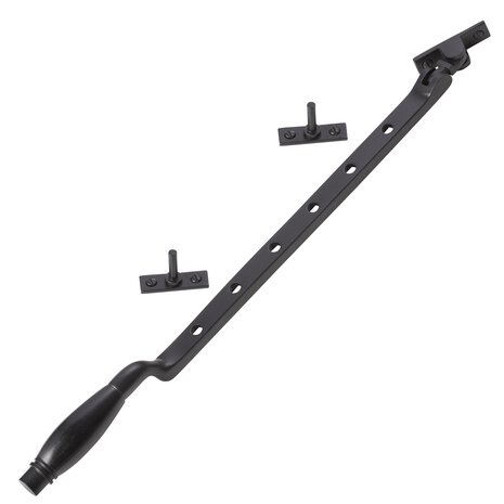 De Oude Deurklink Raamuitzetter Deco mat zwart De Oude Deurklink Raamuitzetter Deco mat zwart