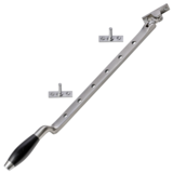 De Oude Deurklink Raamuitzetter Klassiek in mat nikkel De Oude Deurklink Raamuitzetter Klassiek in mat nikkel