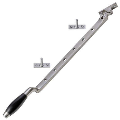 De Oude Deurklink Raamuitzetter Klassiek in mat nikkel De Oude Deurklink Raamuitzetter Klassiek in mat nikkel