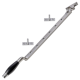 De Oude Deurklink Raamuitzetter Deco in mat geborsteld nikkel De Oude Deurklink Raamuitzetter Deco in mat geborsteld nikkel