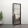 Loftdeur Stalen scharnierdeur helder glas met deurklink en kozijn 231.5x93 cm rechts Loftdeur Stalen scharnierdeur helder glas met deurklink en kozijn 231.5x93 cm rechts