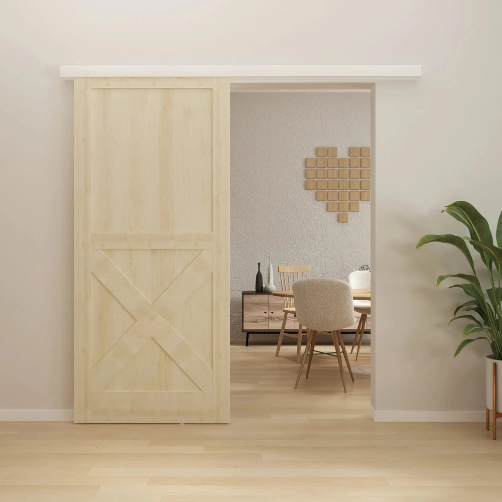 Loftdeur Wit Modern Schuifdeursysteem 200/240cm wandmontage Loftdeur Wit Modern Schuifdeursysteem 200/240cm wandmontage
