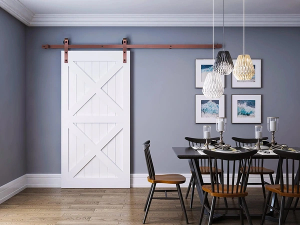 Loftdeur Schuifdeursysteem set Rose Gold 200cm - incl. rail en beslag - Loftdeur Loftdeur Schuifdeursysteem set Rose Gold 200cm - incl. rail en beslag - Loftdeur