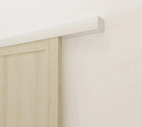 Loftdeur Schuifdeursysteem Modern wit 200/240 cm plafondmontage Loftdeur Schuifdeursysteem Modern wit 200/240 cm plafondmontage
