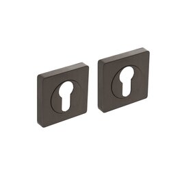 Intersteel Rozetten met profielcilindergat vierkant antraciet grijs Intersteel Rozetten met profielcilindergat vierkant antraciet grijs