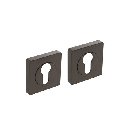 Intersteel Rozetten met profielcilindergat vierkant antraciet grijs - deurbeslag - Intersteel Intersteel Rozetten met profielcilindergat vierkant antraciet grijs - deurbeslag - Intersteel