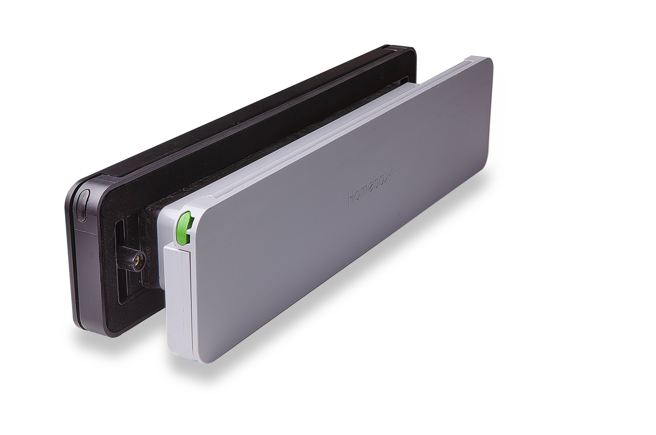 Homebox brievenbus - zwart aluminium | Mooi Deurbeslag