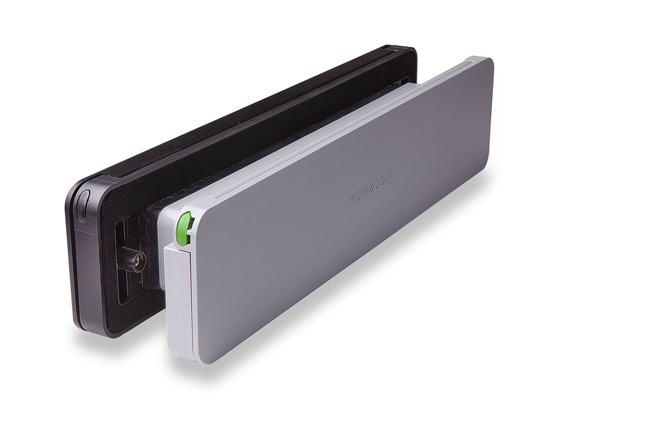 Homebox Homebox Geïsoleerde brievenbus zwart binnenklep zwart - inbouw voor buitendeur