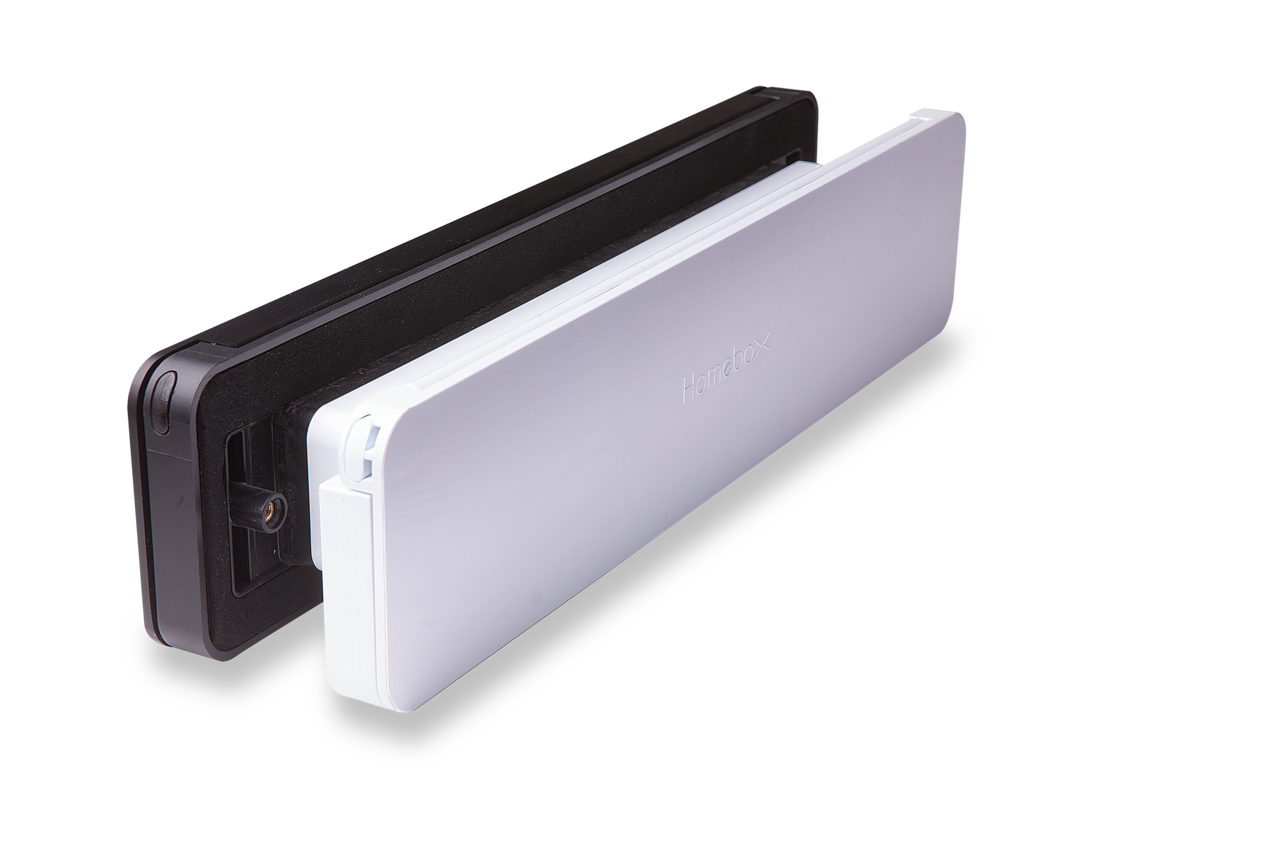 Homebox Homebox Geïsoleerde brievenbus zwart binnenklep zwart - inbouw voor buitendeur