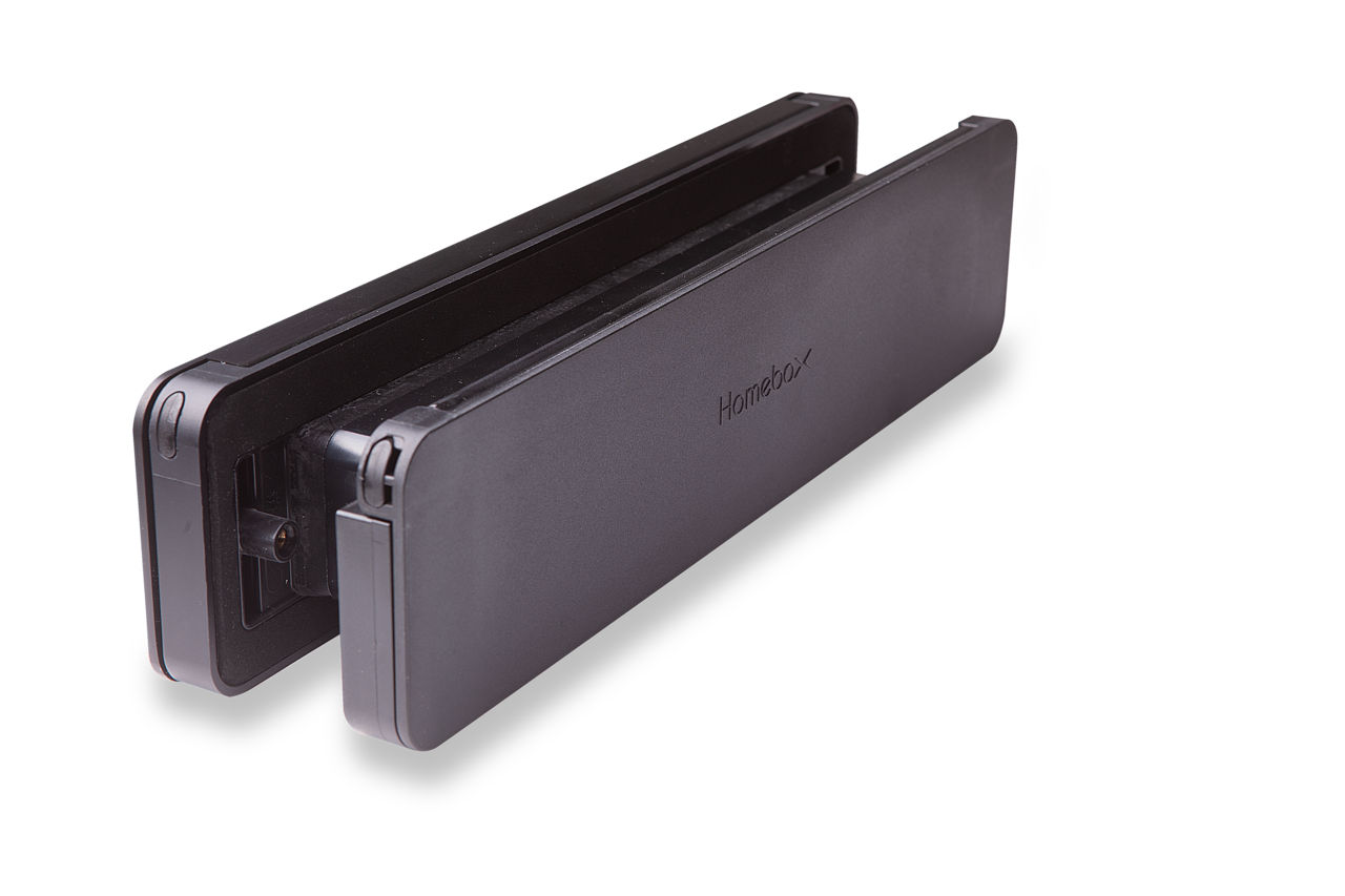 Homebox Homebox Geïsoleerde brievenbus zwart binnenklep zwart - inbouw voor buitendeur