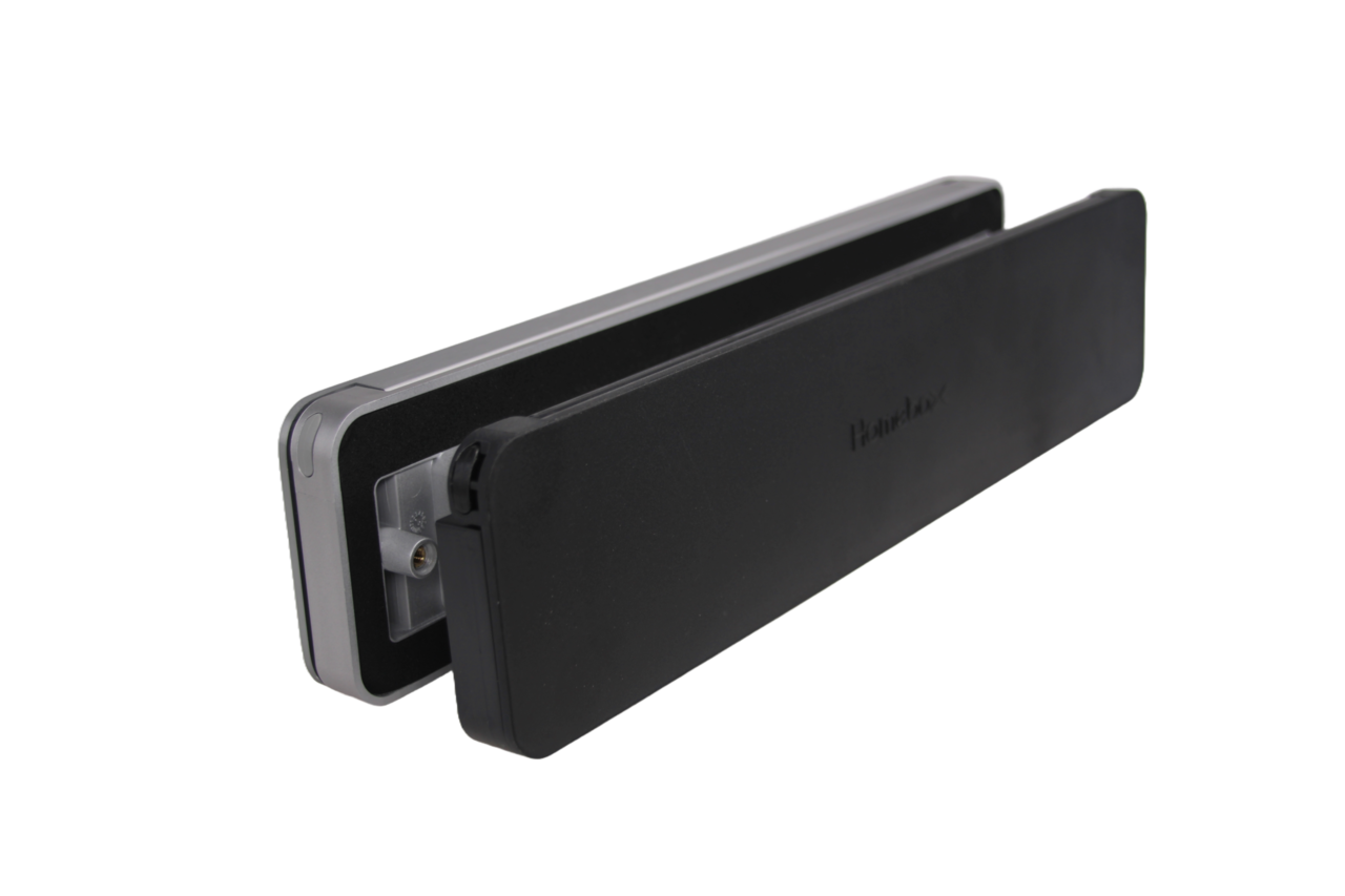 Homebox Homebox Geïsoleerde brievenbus Aluinox binnenklep zwart - inbouw voor buitendeur