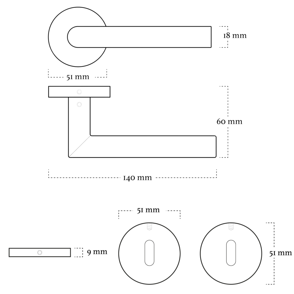 Mooi Deurbeslag Deurbeslag set met slot, sleutelrozet en deurklink Modern geveerd zwart Mooi Deurbeslag Deurbeslag set met slot, sleutelrozet en deurklink Modern geveerd zwart