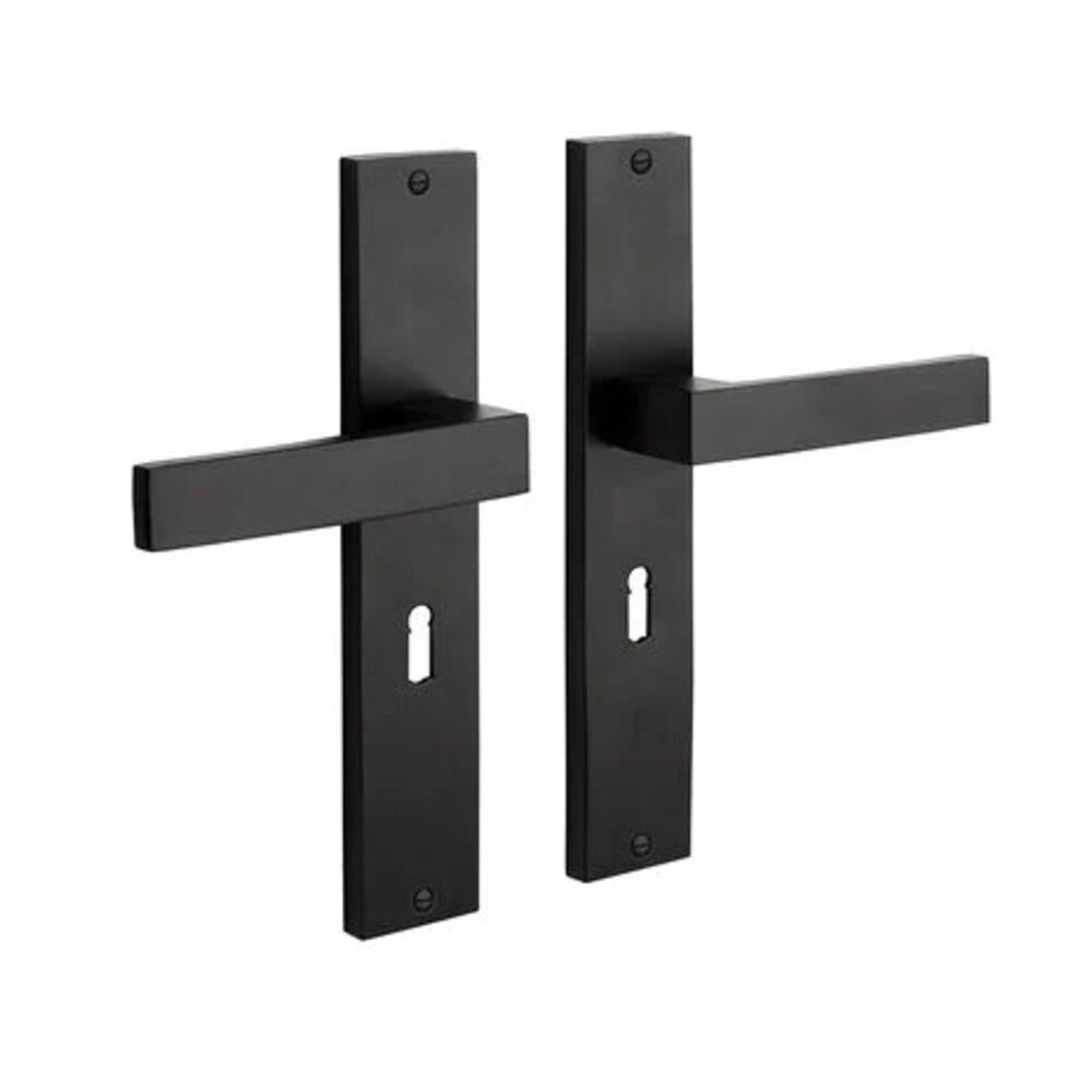 Mooi Deurbeslag Deurbeslag set Lusso met sleutelgat en klavier dag-en nacht slot Mooi Deurbeslag Deurbeslag set Lusso met sleutelgat en klavier dag-en nacht slot