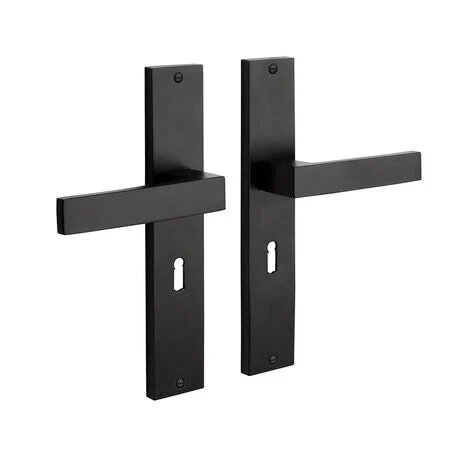 Mooi Deurbeslag Deurbeslag set Lusso met sleutelgat en klavier dag-en nacht slot Mooi Deurbeslag Deurbeslag set Lusso met sleutelgat en klavier dag-en nacht slot