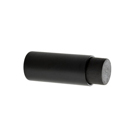 Mooi Deurbeslag Deurstopper zwart wandmontage 60x22mm - muurbescherming voor binnendeur Mooi Deurbeslag Deurstopper zwart wandmontage 60x22mm - muurbescherming voor binnendeur