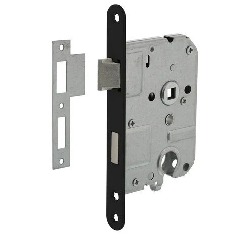 Mooi Deurbeslag Deurbeslag set met slot, cilinderrozet en deurklink Nova21 geveerd zwart Mooi Deurbeslag Deurbeslag set met slot, cilinderrozet en deurklink Nova21 geveerd zwart