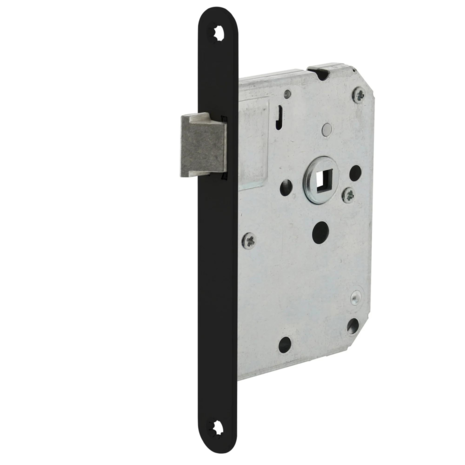 Mooi Deurbeslag Deurbeslag set loopslot en deurklink Nova21 geveerd zwart