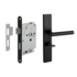 Deurbeslag set Ferro met toilet-/badkamer 63/8 mm sluiting Deurbeslag set Ferro met toilet-/badkamer 63/8 mm sluiting