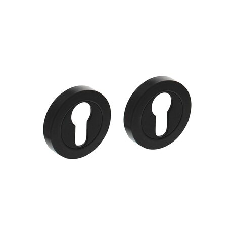 Intersteel Rozet met profielcilindergat 52x10mm mat zwart