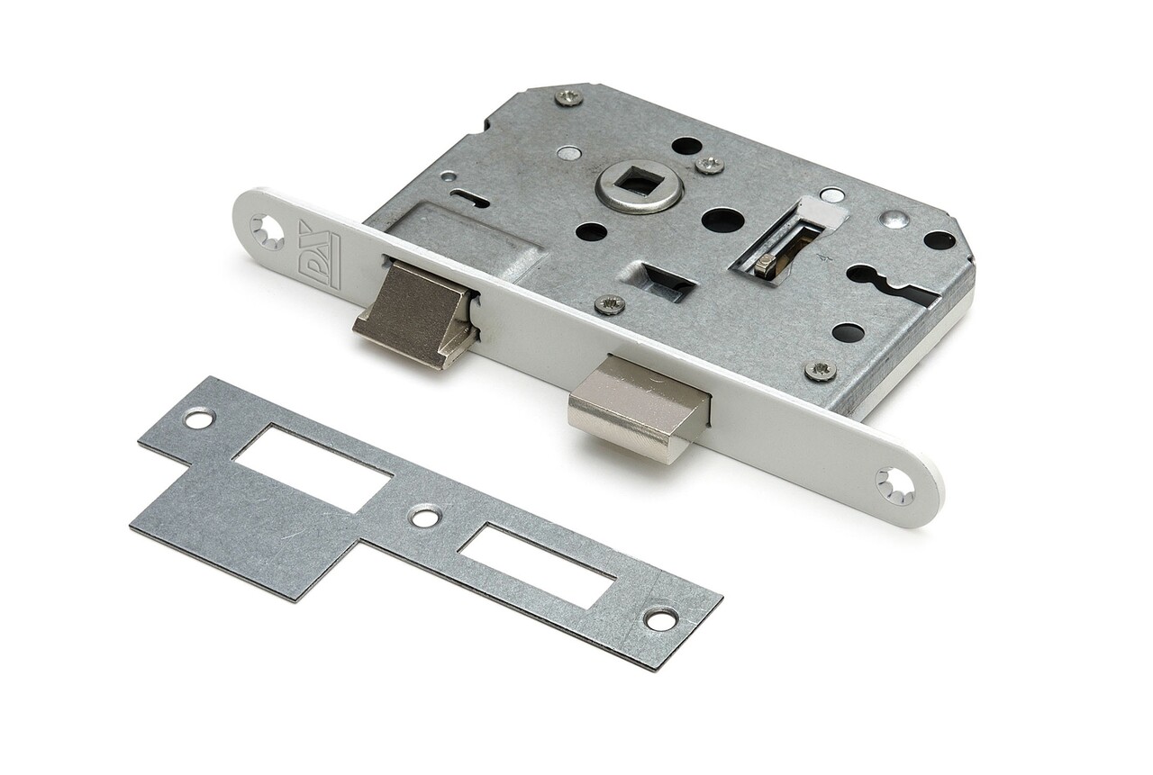 Dulimex Woningbouw klavier dag- en nachtslot wit 55mm