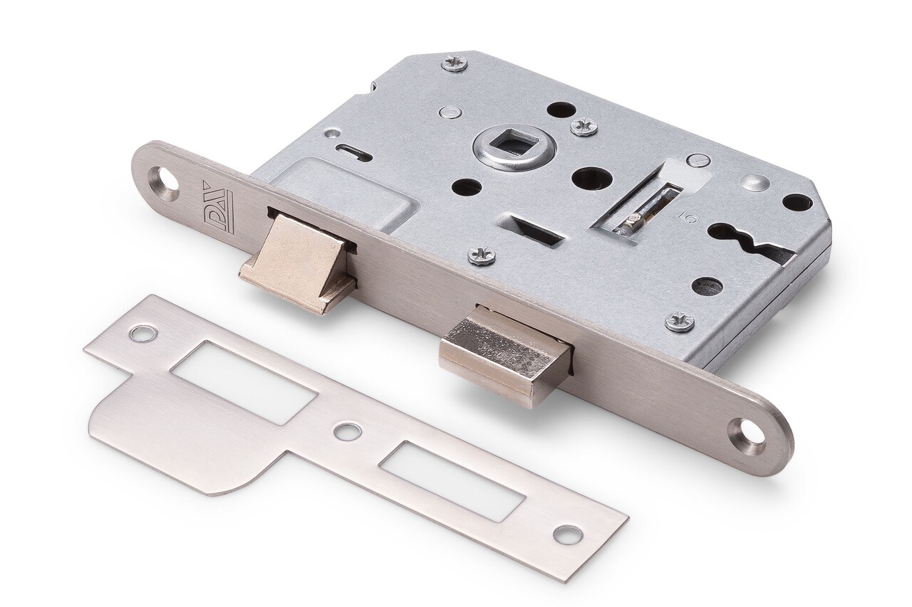 Dulimex Woningbouw klavier dag- en nachtslot geborsteld rvs 55 mm Dulimex Woningbouw klavier dag- en nachtslot geborsteld rvs 55 mm