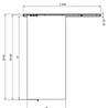 Loftdeur Wit Modern Schuifdeursysteem 200/240cm wandmontage Loftdeur Wit Modern Schuifdeursysteem 200/240cm wandmontage