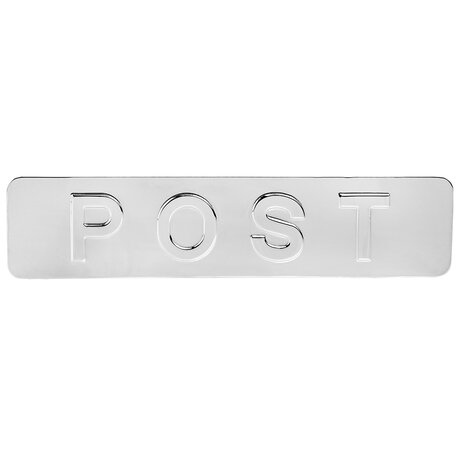 Mooi Deurbeslag Front voor Homebox buitenklep glanzend nikkel - Mooi Deurbeslag