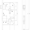 Dulimex Veiligheidsslot skg2 profielcilindergat 72mm met afgeronde voorplaat Dulimex Veiligheidsslot skg2 profielcilindergat 72mm met afgeronde voorplaat