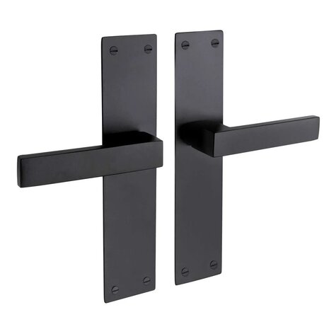 Mooi Deurbeslag Deurbeslag set Nova op schild blind met loopslot - deurbeslag - Mooi Deurbeslag