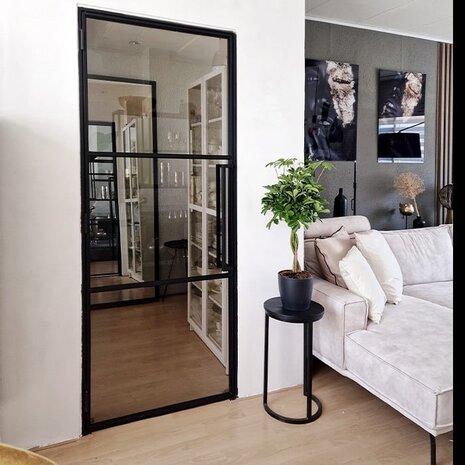 Loftdeur Stalen scharnierdeur helder glas met kozijn 231.5x93 cm rechtsdraaiend Loftdeur Stalen scharnierdeur helder glas met kozijn 231.5x93 cm rechtsdraaiend
