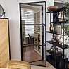 Loftdeur Slimline stalen scharnierdeur helder glas 231.5x93 cm linksdraaiend Loftdeur Slimline stalen scharnierdeur helder glas 231.5x93 cm linksdraaiend