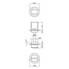 Intersteel WC slot / badkamersluiting zelfklevend geborsteld RVS Intersteel WC slot / badkamersluiting zelfklevend geborsteld RVS