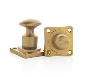 De Oude Deurklink WC Slot Draaiknop messing getrommeld De Oude Deurklink WC Slot Draaiknop messing getrommeld