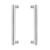 Intersteel Deurgrepen set recht-90 graden 200mm geborsteld RVS