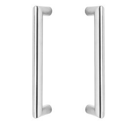 Intersteel Deurgrepen set recht-90 graden 200mm geborsteld RVS