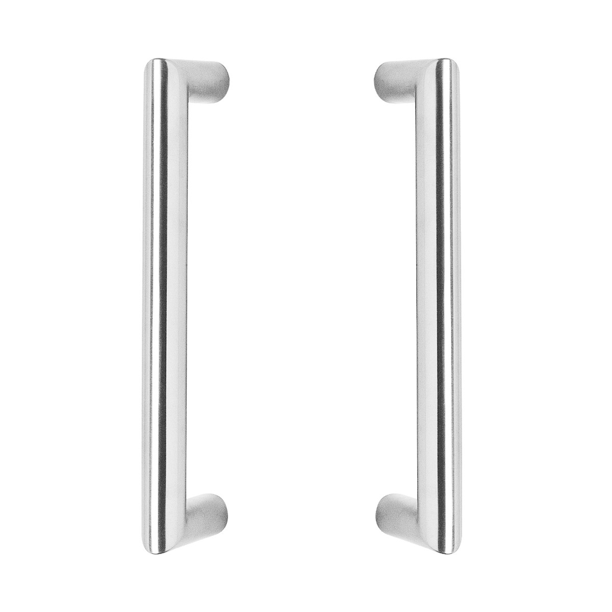 Intersteel Deurgrepen set recht-90 graden 200mm geborsteld RVS