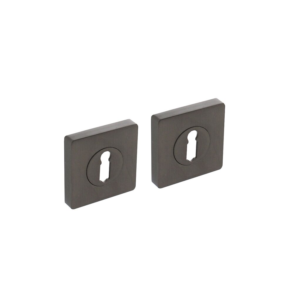 Intersteel Rozetten met sleutelgat vierkant antraciet grijs - deurbeslag - Intersteel Intersteel Rozetten met sleutelgat vierkant antraciet grijs - deurbeslag - Intersteel